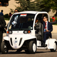 Illustration for article titled G8 Leaders Look Silly Shuttled Around In GEM Electric Cars